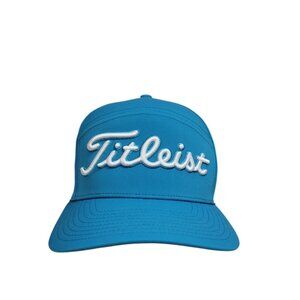 Titleist Golf Hat Diego Reef Blue White Adjustable Snapback UPF Perforated Sides